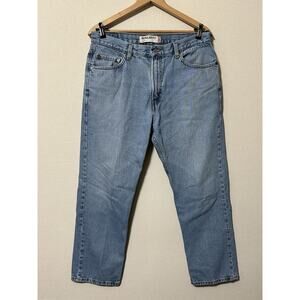 Levis 505 Jeans Regular Fit Men’s 36x30 Blue Denim Straight Leg Medium Wash